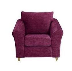 Isabelle Fabric Chair - Aubergine